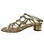 Sandali con Tacco Basso Christian Dior D'oro - vista 4