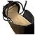 Sandalias de tacón bajo de piel patentada Christian Dior Negro - vista 10