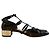 Sandalias de tacón bajo de piel patentada Christian Dior Negro - vista 5