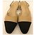 Autre Marque Scarpe Slingback Bicolori in Pelle e Tela Nero Beige - vista 15
