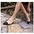 Autre Marque Scarpe Slingback Bicolori in Pelle e Tela Nero Beige - vista 2