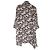 Jil Sander Kleid aus 100% Seide mit Blumenmuster Schwarz - Ansicht 2