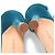 Manolo Blahnik Kristall Samt High Heel Sandalen Blau Türkis - Ansicht 10