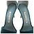 Manolo Blahnik Kristall Samt High Heel Sandalen Blau Türkis - Ansicht 6
