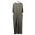 Autre Marque Ebure Naturfärbige Rayon-Leinen Overall-Kleid Grün - Ansicht 2