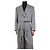 Acne Grau gestreifter Cropped Blazer - Größe UK 8