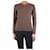 Autre Marque Brauner V-Ausschnitt-Pullover - Größe XS  - Ansicht 1