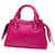 Balenciaga Pink Mini Grained Calfskin Motocross Neo Classic City Satchel  - view 2