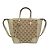 Borsa a mano Gucci GG Canvas Bree Small Beige D'oro