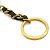Portachiavi rotondo a catena Chanel Coco Mark CC Nero - vista 5