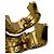 Earcuff Louis Vuitton in Marrone e Oro D'oro - vista 11