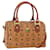 MCM Visetos logogramme Handbag Canvas and Leather Brown  - view 1