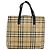 Burberry Nova Check Tote aus Canvas im kleinen Format Beige - Ansicht 2