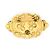 VINTAGE CHANEL GRIPOIX BROSCHE 1984 CABOCHONSTEINE GLASPAW STRASS BROSCHE Golden - Ansicht 2