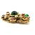 VINTAGE CHANEL GRIPOIX BROSCHE 1984 CABOCHONSTEINE GLASPAW STRASS BROSCHE Golden - Ansicht 4
