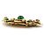 VINTAGE CHANEL GRIPOIX BROSCHE 1984 CABOCHONSTEINE GLASPAW STRASS BROSCHE Golden - Ansicht 5