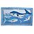 Hermès SERVIETTE DE PLAGE HERMES LES BALEINES GM TAPIS DE BAIN BLEU WHALE TOWEL