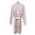 Cardigan largo de seda Brides de Gala en Fleurs de Hermès 34 Rosa - vista 2