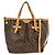 Louis Vuitton Palermo Handtasche aus Monogramm-Canvas GM Braun