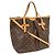 Louis Vuitton Palermo Handtasche aus Monogramm-Canvas GM Braun - Ansicht 2