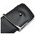 Cintura LV Initiales Monogram Eclipse in pelle Louis Vuitton Nero - vista 7