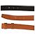 Hermès Wendegürtel H 32mm aus schwarzem und orangefarbenem Togo-Leder mit silberner Schnalle Größe 80 - Ansicht 6