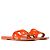 HERMÈS - Sandali Aloha Hermès in suede arancione (T37.5)