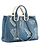 CHANEL - Borsa Tote Deauville Egitto Geroglifico Chanel in denim e lana Blu navy - vista 2