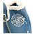 CHANEL - Borsa Tote Deauville Egitto Geroglifico Chanel in denim e lana Blu navy - vista 6