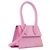 JACQUEMUS - Borsa a tracolla Chiquito media Jacquemus in pelle rosa - vista 2
