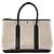 HERMÈS - Borsa a Mano Garden Party Hermès in Tela Grigia e Pelle Nera Nero - vista 3