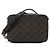 Céline CELINE - Borsa a tracolla Triomphe Celine in pelle nera e tela rivestita Nero