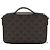 Céline CELINE - Borsa a tracolla Triomphe Celine in pelle nera e tela rivestita Nero - vista 3