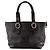 BURBERRY - Borsa a mano Burberry in pelle nera granulata Nero