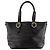 BURBERRY - Borsa a mano Burberry in pelle nera granulata Nero - vista 3