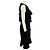 Schwarzes Wollcocktailkleid mit Rüschen aus der Michael Kors Kollektion - Ansicht 2