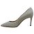 Silberne Glitzer-Stoff-Pumps von Casadei - Ansicht 3