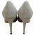 Silberne Glitzer-Stoff-Pumps von Casadei - Ansicht 5
