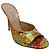 Sandali slide con nugget dorato dipinto Casadei D'oro