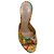 Sandali slide con nugget dorato dipinto Casadei D'oro - vista 4