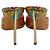 Sandali slide con nugget dorato dipinto Casadei D'oro - vista 5