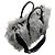 Borsa Mini Tote The Creature in Grigio Argento / Argento di Marc Jacobs - vista 5