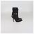 Versace Black Leather Safety Pin Pointed Toe Heeled Ankle Boots - view 4