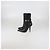 Versace Black Leather Safety Pin Pointed Toe Heeled Ankle Boots - view 5