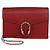 Cartera Gucci de cuero rojo con cadena Dionysus de cristal