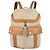 Mochila de couro bege/vachetta Brunello Cucinelli