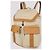 Mochila de couro bege/vachetta Brunello Cucinelli - vista 2