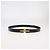Cinto de couro preto com fivela dupla T Tom Ford - vista 4
