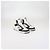 Prada White/Black Leather Avenue High Top Sneakers - view 2