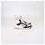Prada White/Black Leather Avenue High Top Sneakers - view 3